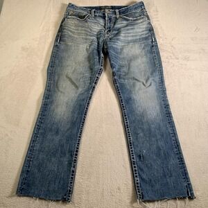 Salvage Supply Jeans Mens 33x29.5 Blue Anarchy Straight Relaxed Fit Denim Buckle